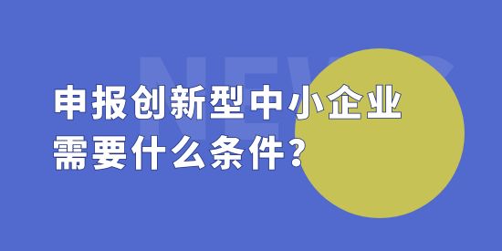 申報創(chuàng)新型中小企業(yè)需要什么條件,創(chuàng)新型中小企評價標準,