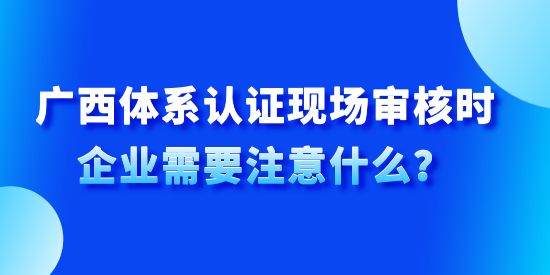 廣西體系認證現(xiàn)場審核時企業(yè)需要注意什么,